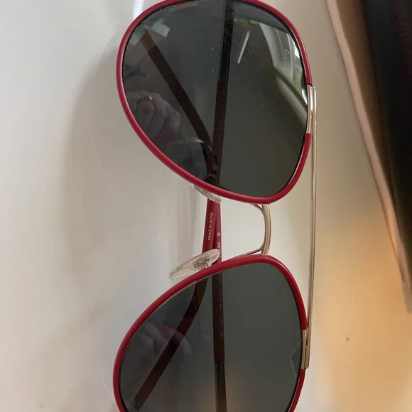 Accessories | Burberry Red Aviators In Like New Condition  display picture 1
